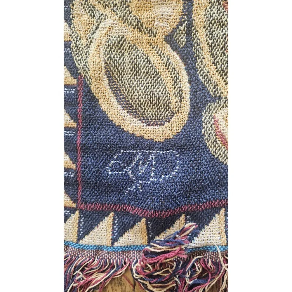 Vintage Teddy Bear Heavy Knit Throw Blanket 43